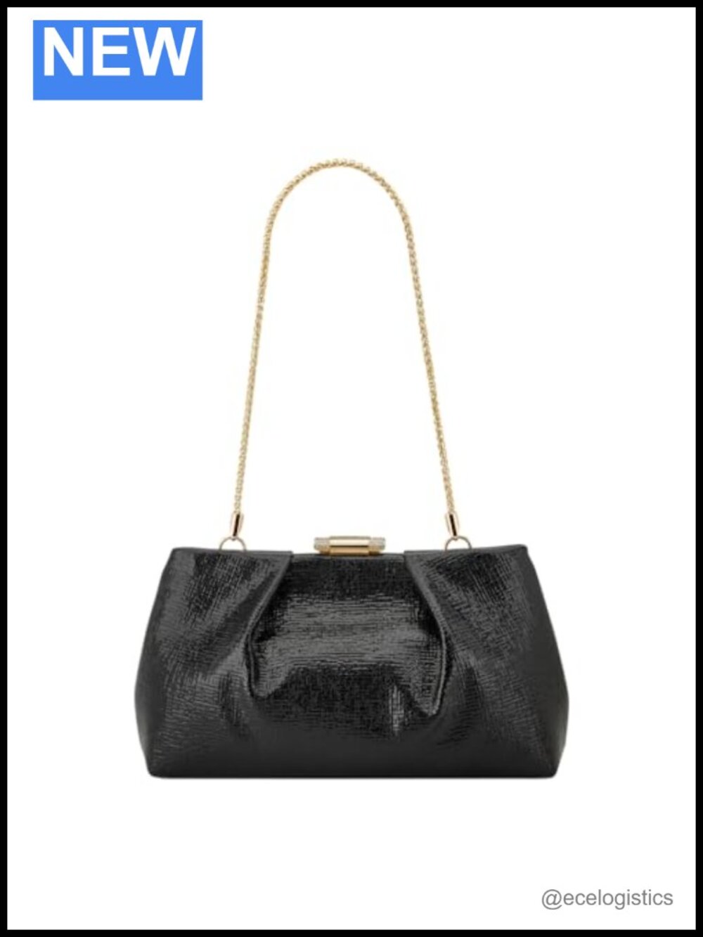 Nine West Cramer Convertible Clutch Faux Leather Shoulder Bag